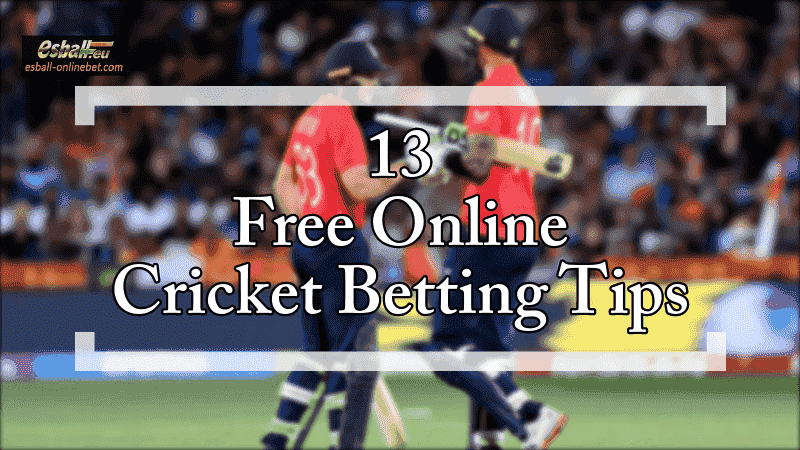 13 Online Cricket Betting Free Tips Big Win Guide