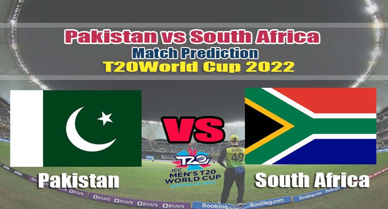 T20 World Cup 2022 Super 12 Pakistan Vs South Africa Match Prediction