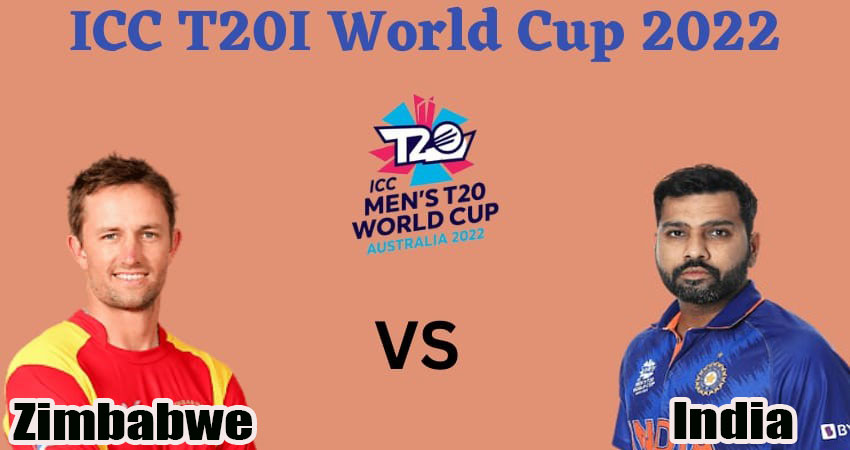 T20 World Cup 2022 Super 12 India Vs Zimbabwe Match Prediction