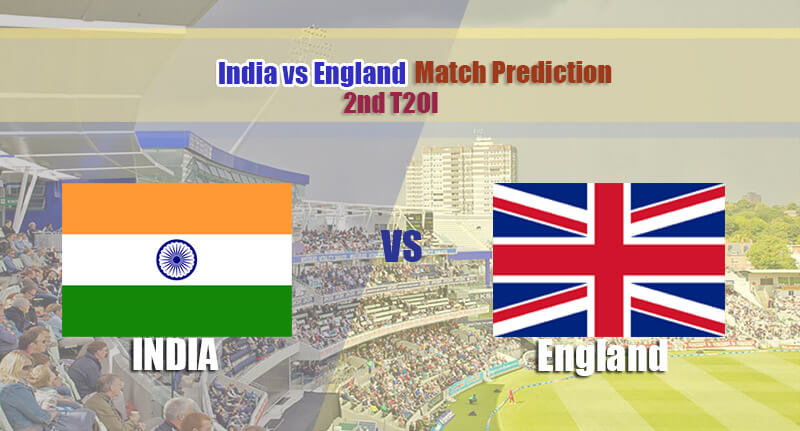 T20I 2022 2nd India Vs England Match Prediction
