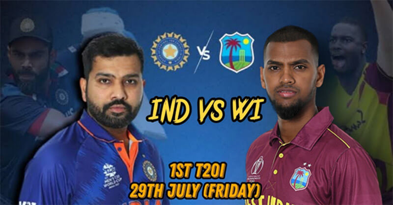 T20I 2022 1st India Vs West Indies Match Prediction